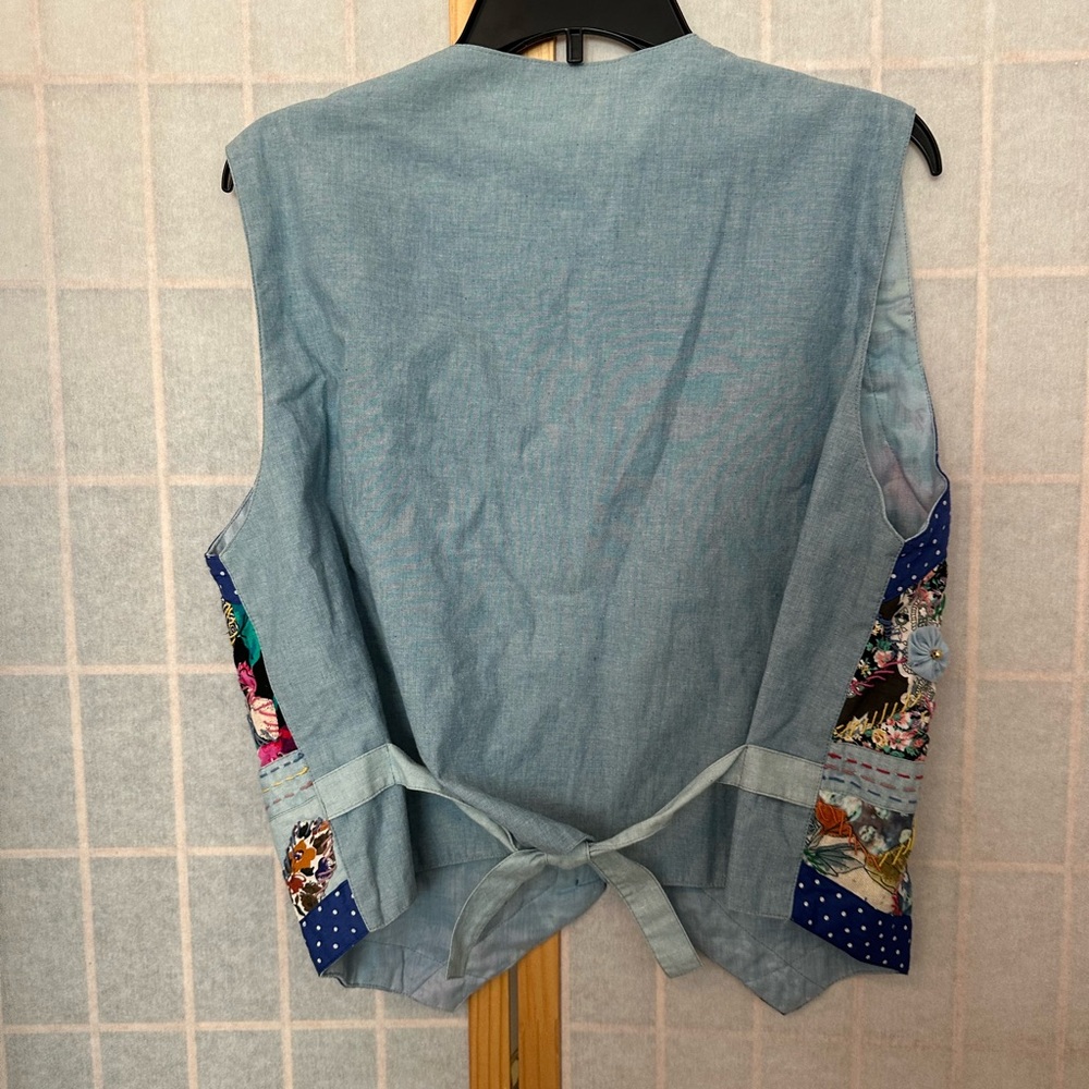 Vintage embroidered colorful vest - Picture 4 of 4